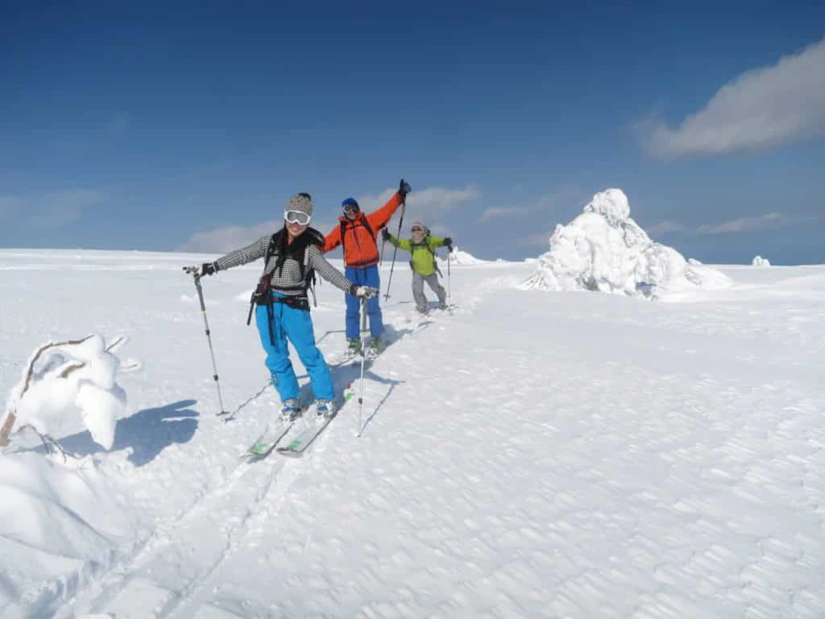 Sapporo backcountry skiing