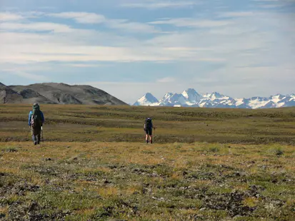 9-day hiking traverse in Mount Edziza, Canada