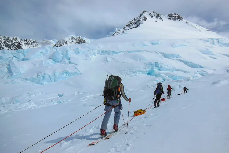 Mount Logan ski mountaineering expedition