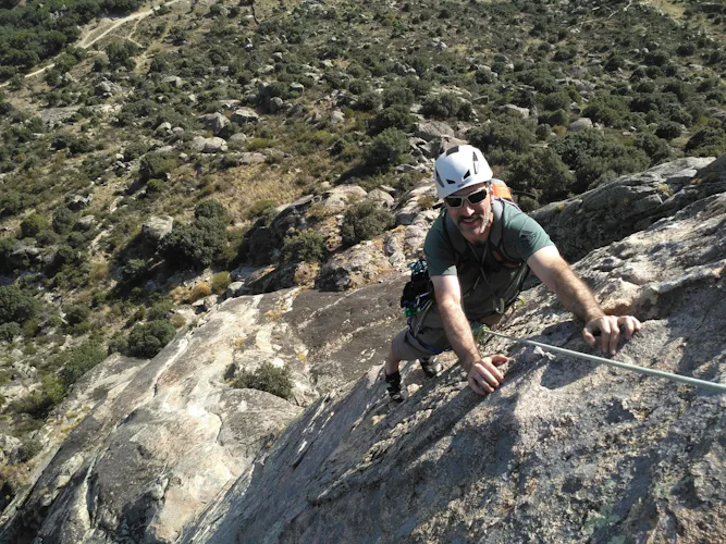 Rock climbing in La Cabrera