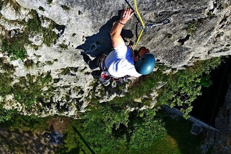 Rock climbing near Bled, Slovenia (3 routes) 