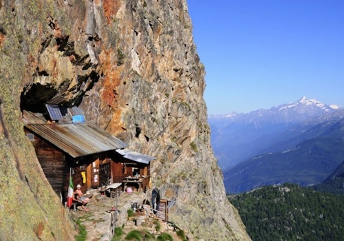 1-day hike and via ferrata to Borelli Hut in Val Veny