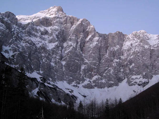 Winter climb of Triglav's north wall - Slovenia