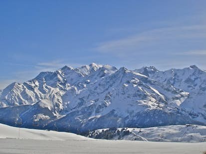 Megève, Alpes françaises, Ski hors-piste avec un guide