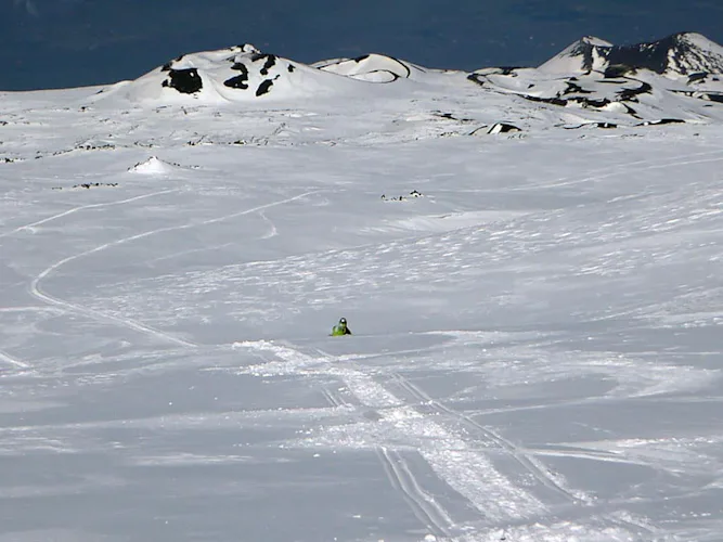 Etna guided ski touring