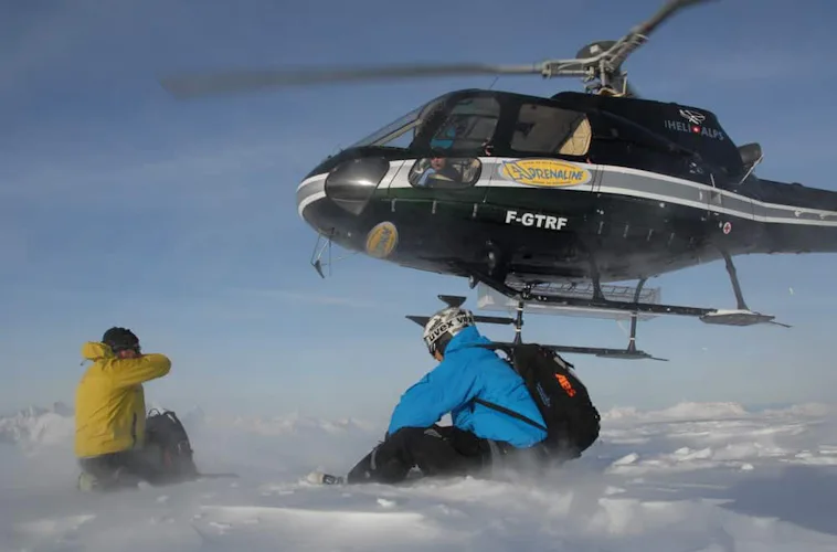 Trient private guided heliski day