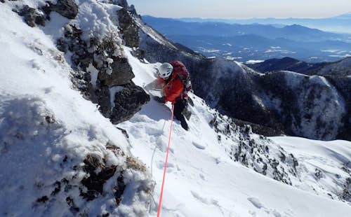 2-day winter climbing trip on Mt Akadake’s main ridge