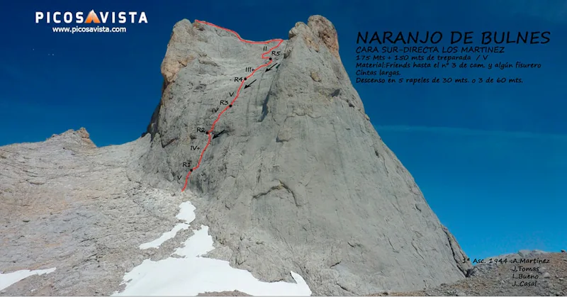 South face Ascent to Naranjo de Bulnes (2519 mt)