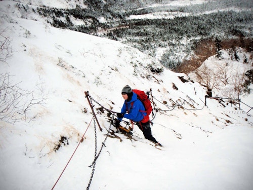 Winter alpine climb on Mt Akadake, normal route