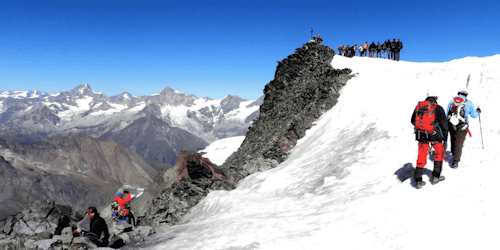 Allalinhorn Normal Route ascent, Switzerland
