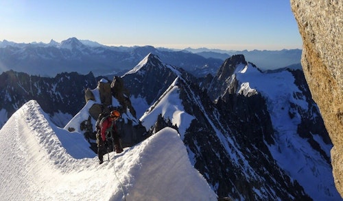 Les Droites Normal Route ascent – Mont Blanc, France