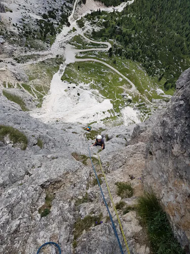 Delle Trincee via ferrata in the Dolomites