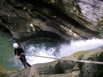 Coiserette (Jura) guided canyoning day