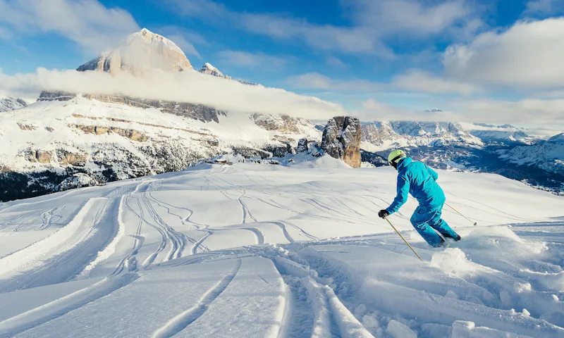 Dolomites ski winter