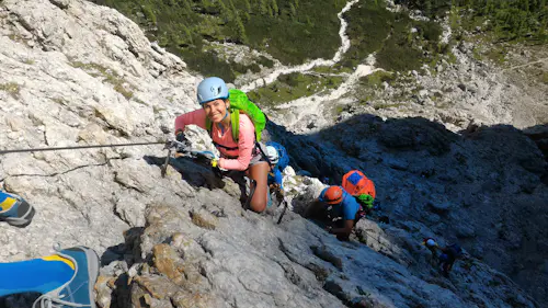 Vía ferrata Tridentina Sella, Dolomitas