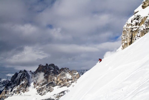 Freeride skiing day trips in the Dolomites