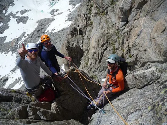 Rock climbing beginners course Cabane d' Orny