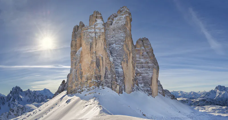 Three Peaks of Lavaredo near Auronzo Hut