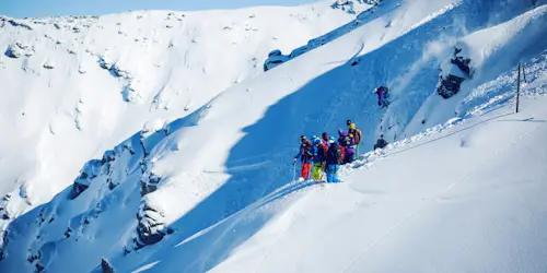 Guided freeriding program in Lake Champex, Valais