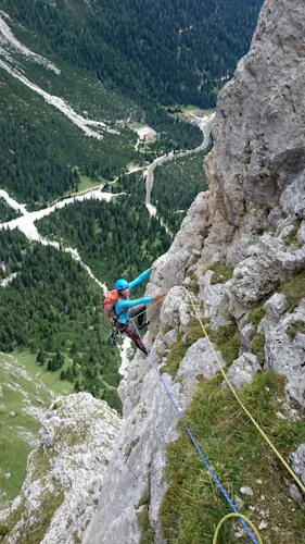 Dolomites guided rock climbing 2