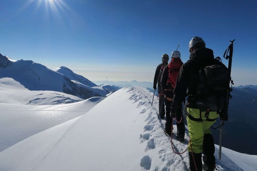 Monte Rosa guided climbing traverse