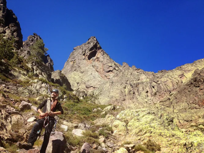 Asco valley (Corsica) rock climbing