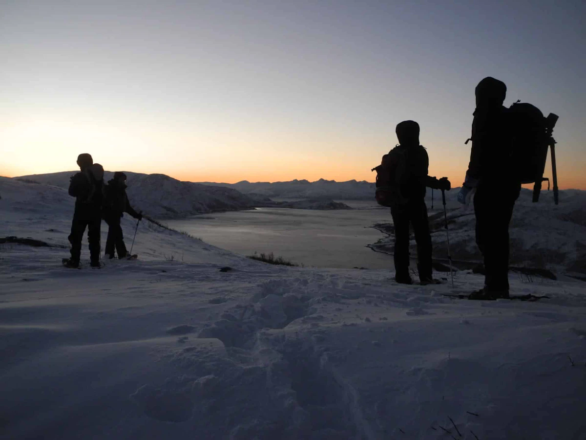 Snowshoeing week for beginners in Kvaloya, Norway