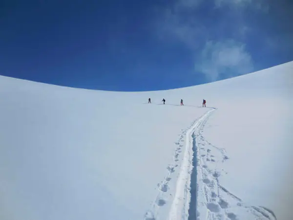 Verbier ski touring with Guy