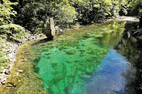 Family canyoning in Bled, Slovenia