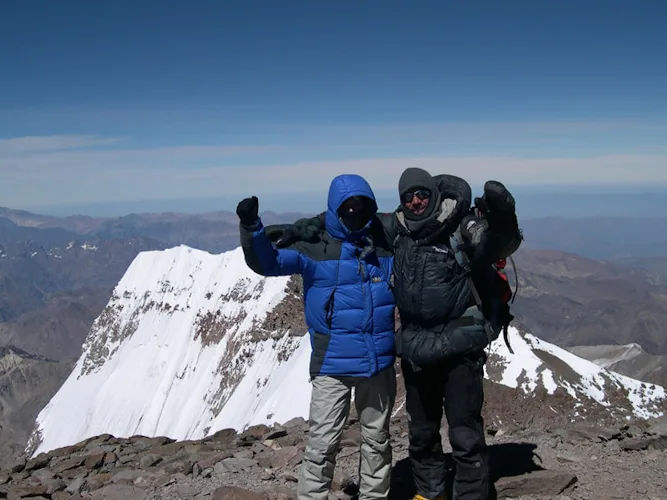 Ascent to Mount Aconcagua, Extended Route