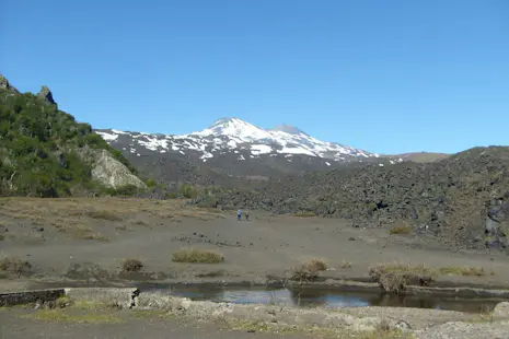Viejo Chillan volcano ascent by its southern route
