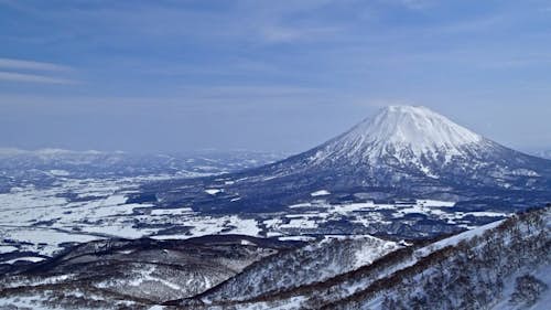 Ski touring on Mt Yotei, Hokkaido