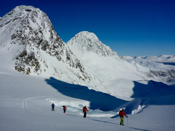 Ski touring in the Lyngen Alps