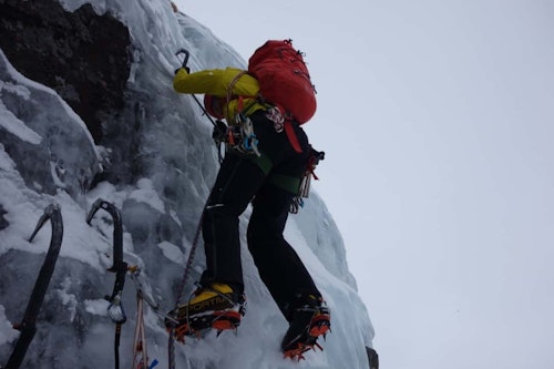 Ice climbing in Narvik, Northern Norway