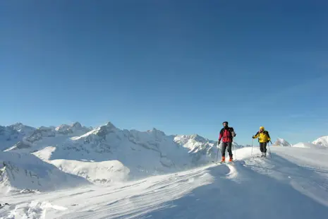Ski touring day in Valais, Switzerland