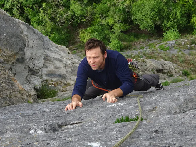 Freyr rock climbing