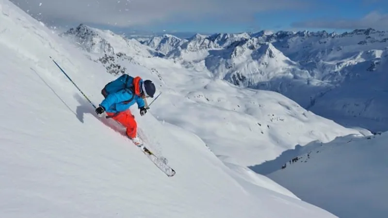 Freeriding day in Disentis