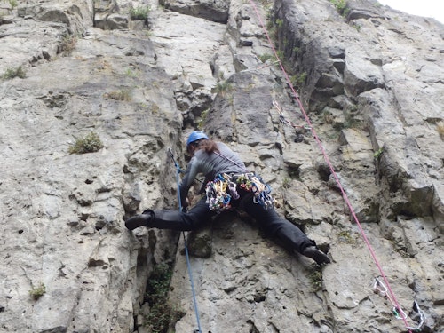 Traditional rock climbing course in Wallonia