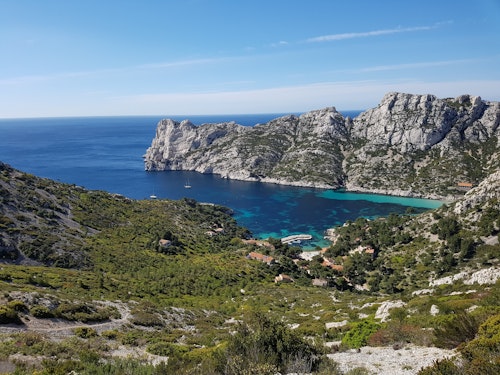 Rock climbing in les Calanques, Marseille