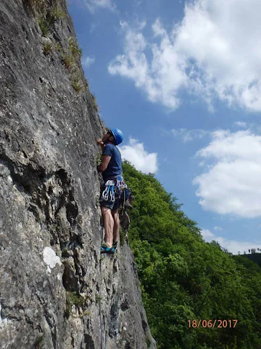 Yvoir rock climbing