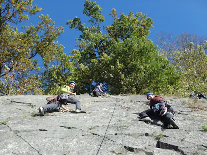 Yvoir (Namur) guided rock climbing