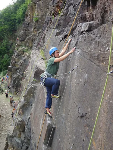 Durnal rock climbing