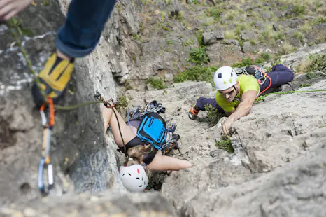 Beez (Namur) : escalade avec un guide