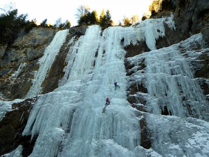 Sottoguda, Dolomites, Guided Ice Climbing