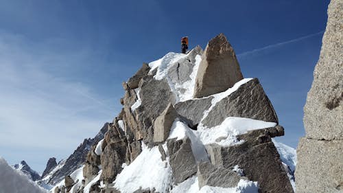 Escalade alpine dans le massif du Mont Blanc