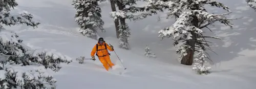 Ski touring in Jackson Hole, Wyoming