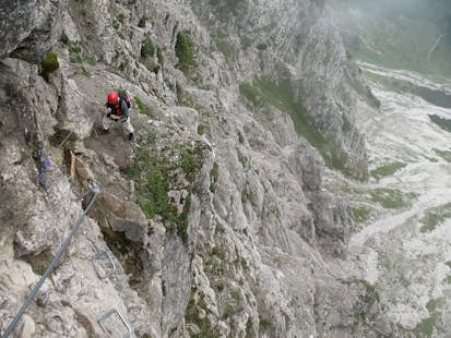 Salewa Klettersteig / via ferrata in Iseler, Oberjoch