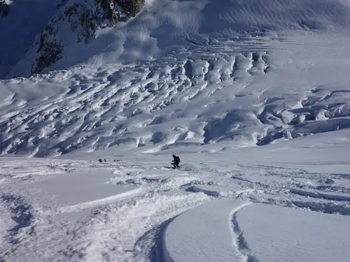 Excursión Guiada de Esquí Fuera de Pista en Vallée Blanche