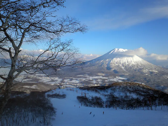 Ski touring on Mount Yotei in Hokkaido