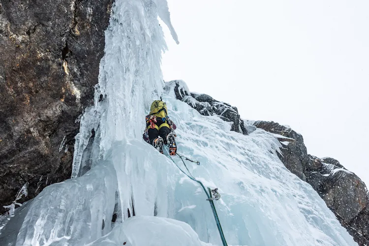 ice climbing in abisko